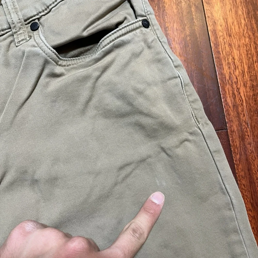 Banana Republic Pants Mens 34x30 Khaki Tan Chino Twill 5-Pocket Stretch 32x28 *